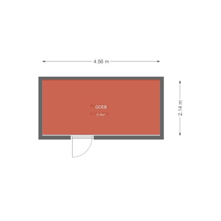 Floorplan - Amerhof 5, 1316 CH Almere